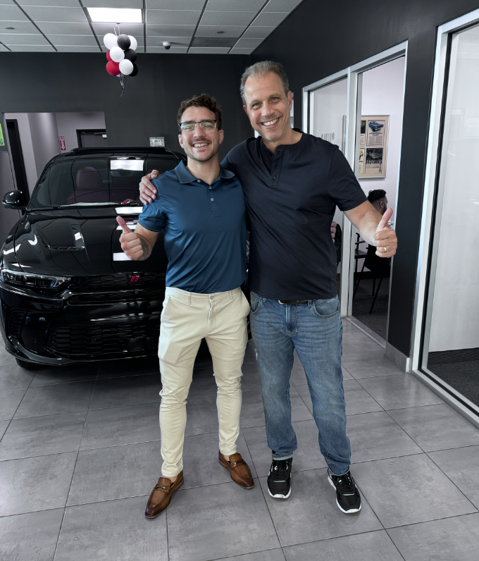Nate with David at Garden City CJDR