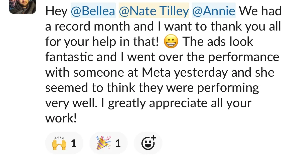 Slack message screenshot 7