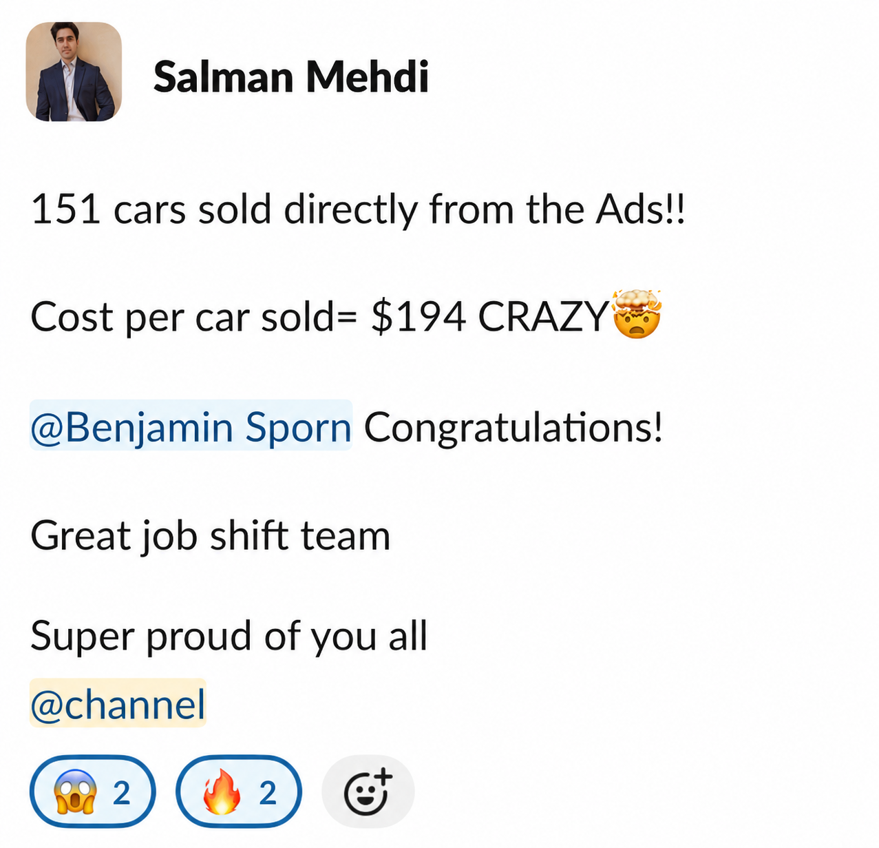 Slack message screenshot 6